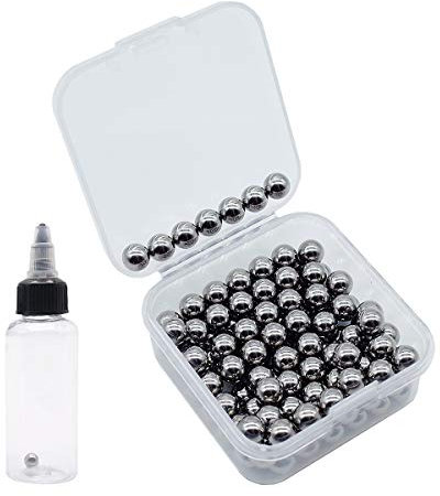 120 pcs Paint Mixing Balls Stainless Steel Mixing Agitator Balls for Mixing Model Paints, 5.5mm