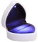 FOMIYES LED-beleuchtete herzförmige Ringschatulle, Schmuckkiste, Organizer, Ohrringe, Geschenk-Box, für Frauen, Hochzeit, Jahrestag, Valentinstag (weiß)