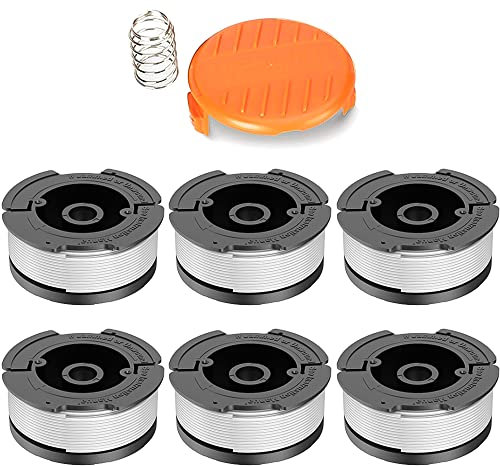 Bekasa Trimmerspule für Black Decker, AF-100-3ZP & A6481 30FT Auto Feed Replacement Spool Line Replace GL280, GLC1423L, GLC1825N Series Line String (6)