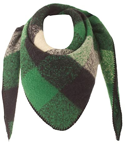 FASHION YOU WANT XXL Schal flauschig schal-tuch damen dicker dreieckstuch groß Wolle UNI Farben kuschelig (Kgrün)