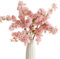 PARTY JOY 6pcs 100cm Kirschblüten Künstlich, Kirschblütenzweig Deko, Kunstblumen Wie Echt, Künstliche Kirschblüte Zweige Rosa, Kunstblumen Für Frühlingsdeko, Hochzeit Party Tisch Vase Dekor