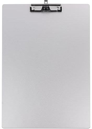 Metall-Klemmbrett mit Stifthalter, robuste A3-Größe, Aluminium-Klemmbretter, großes Zeichenbrett mit 304 Edelstahl-Clips, 28,9 x 43,2 cm