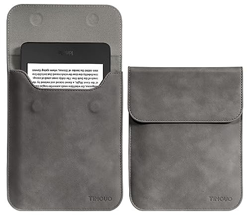 TiMOVO 6 Zoll Tablet-Hülle für den neuen 6“ Kindle 11. Generation 2024/2022, Schutzhülle mit Tasche für Kindle E-Reader, Space Grau