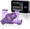 Funda de bomba de insulina para Tandem t: Slim X2, clip giratorio de 360° para t:Slim/T: Slim G4 Bobina de exceso de tubo (morado)