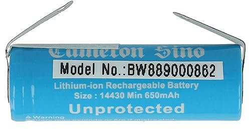 vhbw Akku kompatibel mit Philips VisaPure Advanced SC5320, SC5340, SC5360 elektrische Gesichtsreinigungsbürste (3,7 V, Li-Ion)