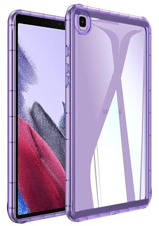Funda para tablet Samsung Galaxy Tab A de 8 pulgadas (2019), funda transparente suave para T290/T295, absorción de golpes, funda delgada y ligera, color morado