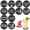 Untersetzer Gin Set, 12 Untersetzer GläSer Gin Tonic GläSer Glasuntersetzer Mit GinsprüChen Untersetzer Filz Filzuntersetzer Filz Untersetzer FüR GläSer Glas Untersetzer-Set FüR Ginfans Ginliebhaber
