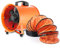 Kanbihao Bauventilator Gebläse Axialgebläse 2580 m³/h 2800 U/min Lüftergebläse mit 10m PVC Schlauch Axial Rohrgebläse Rohrventilator