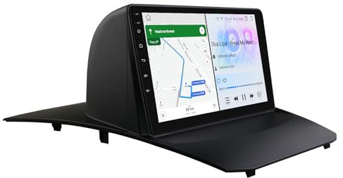 Hizpo Android 13 Auto Radio Stereo für Ford Fiesta 2009-2017, 4+32GB GPS Navigation Display 9-Zoll QLED Touchscreen mit Carplay Bluetooth WiFi SWC DSP RDS USB