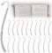 20 Stück Metall Lesezeichen Haken, Vintage Silber Geprägte Geschnitzte Bookmark Mit Löchern für Buch-Lese-Marker, Handgefertigte Accessoires, Buchliebhaber Geschenke