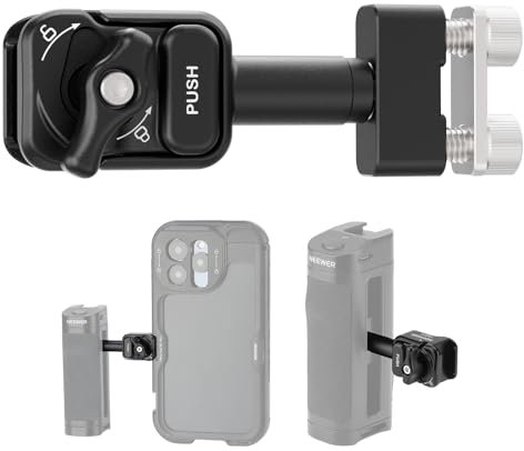 Neewer Quick Release Side Handle Mounting Adapter, Phone Cage Clamp Compatible with CA022H CA023H CA067H CA068H CA069H PA005E PA028E Side Handgrip, PA071