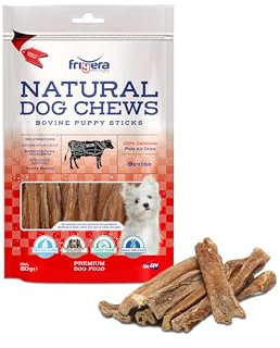 Frigera Welpensticks 60g – Natürliche, Proteinreiche Leckerlis für Welpen, Gluten- und Getreidefrei, Hochwertige Hundesnacks ohne Zusatzstoffe