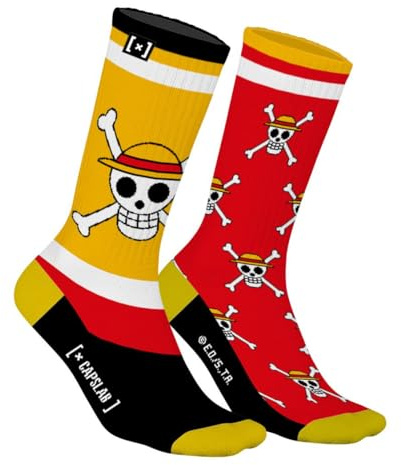Capslab Anime & Popkultur Socken – Coole Strümpfe mit kultigen Motiven von Pikachu, Zoro, Sasuke & mehr