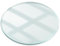 Plaque de Table en Verre ø 90 cm Rond Surface Lisse Decoratif Verre Trempé pour Le Salon, la Cuisine et la Salle à Manger Décor Élégant Transparente
