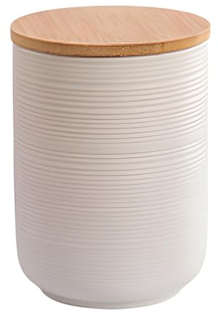 Shilanmei Ceramic Coffee Jar, Sugar Container Tea Storage Jar with Airtight Lid Storage Containers for Kitchen White(27.05oz)
