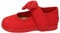 MADE IN SPAIN 955 Mercedes de Lona Rojas para Bebé con Cierre de Lazo y Suela de Goma - Hechas en España NIÑA Zapatillas Rojo 26
