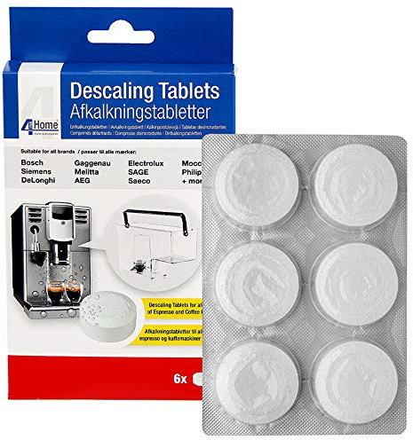 Qualtex Coffee Espresso Maker Descaling Tablets for Bosch Neff Siemens Coffee Machines - 6PK