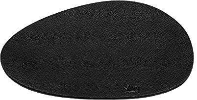 silwy® Metall-Nano-Gel-Platzset Black (small) in Lederoptik für rutschfeste Magnet-Gläser - abwaschbar und wiederverwendbar - perfekt für Camping, Caravaning und Boating