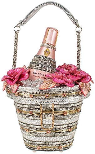 MARY FRANCES Damen Champagne on Ice Handtaschen, Mehrfarbig | Clutch mit Perlen, Champagner auf Eis, Umhängetasche, Abendtasche, Magnetverschluss, Hochzeit, Party, Reisen, mehrfarbig