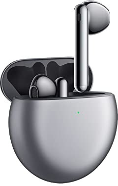 HUAWEI Freebuds 4 - Auricolari Wireless, Bluetooth, Cancellazione attiva del rumore open-fit 2.0, Argento (Silver)