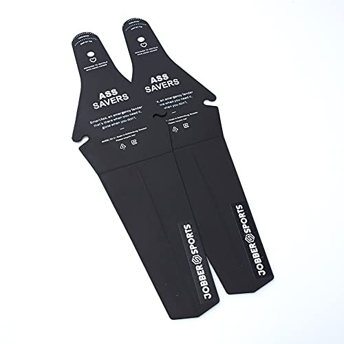Jobber Sports Schutzbleche Mountainbike - Ass Saver - Wahlweise 2er oder 3er Heckschützer-Set - Handlicher und Kompakter Fahrrad Mudguard - Einfach am Sattel Ihres MTB & Rennrades zu Montieren (2)