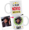 Taza personalizada EL MEJOR (tu texto) DEL MUNDO con nombre y foto 33cl. Regalo original taza de cerámica para novia, madre, amiga, jefa, compañera de trabajo, profe, etc.