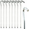 SZXMDKH Picchetti per tenda – 8 ganci in metallo resistente da 18 cm, in lega di alluminio, picchetti da campeggio per terreni duri per teloni, reti da calcio, escursioni, viaggi e terreni duri