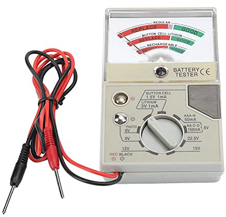 Watch Battery Tester, Button Cell Battery Tester, Portable Quartz Watch Analyzer, Leads Battery Tester, Watch Repair Tools Accessory for Watchmakers and Watch Repairing Workers