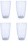 Dimpled Plastic Glasses - Plastic Tumblers Perfect for Any Festival and Season Camping,Wedding, Christmas, Birthday,Etc (Set of 4 Tumbler)