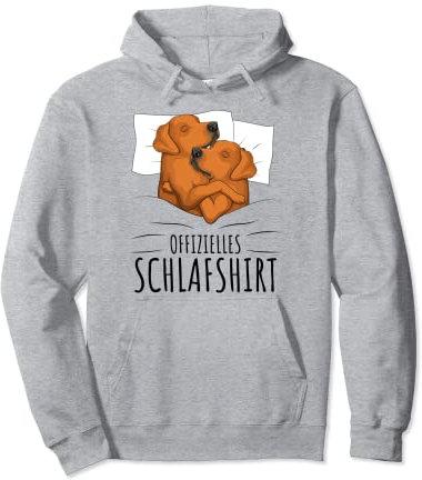 Offizielles Schlafshirt Rhodesian Ridgeback Hund Pullover Hoodie