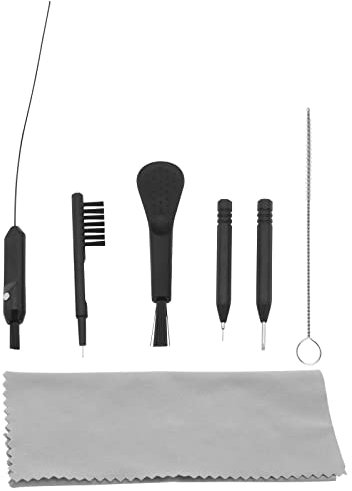 The Lord of the Tools 7-teilig Set Hörgeräte Reinigungsset Tragbare Hörgeräte Reinigungswerkzeuge Ohrstöpsel Kopfhörer Verstärker Reinigungsbürsten Set mit Reinigungstuch