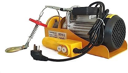 EBAYTV Cabrestante eléctrico Polipasto eléctrico, grúa Ascensor Multifuncional Hogar Pequeño Elevador Grúa Equipo de elevación Herramientas 12M