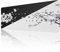 ETZ Tapis de Souris Noir et Blanc en Fleurs de Cerisier Japonais (80 x 30 x 0,3 cm) Grand Tapis de Souris étendu, Bords Cousus, Base en Caoutchouc antidérapant, Tapis de Souris de Jeu XL.