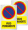 YIKIADA Placa Vado Permanente Homologado 20 X 30CM - Señal Vado Permanente Aluminio e Adhesivo- 2ud