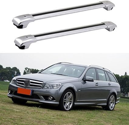 Auto Querträger Dachträger für Benz C Klasse W204 5 Türer Kombi 2006–2014, Auto Querträger Dachreling Relingträger Dachgepäckträger