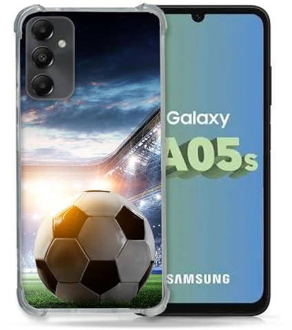 Cokitec Verstärkte Schutzhülle für Samsung Galaxy A05S Sport Fußball Stadion
