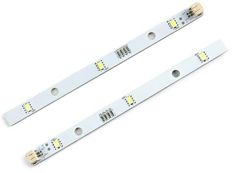 Fadbuds LED Strip Light for RONGSHENG HISENSE Refrigerator, E349766 MDDZ-162A 1629348 DC12V 2W Models Freezer Lighting Board Precise Fit Installation LED Light Bar Cover Driver Replacement Part (2PCS)