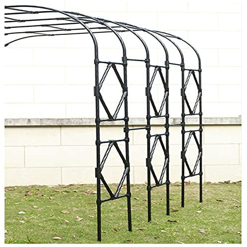 GLFNB Arche de Jardin résistante aux intempéries, fabriquée à partir d'un Cadre en Acier Durable, Arche de Roses Murale pour décoration extérieure de pergola de tonnelle d'ornement