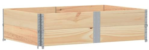 vidaXL Fioriera da Giardino 150x100 cm in Legno Massello di Pino, fioriera, fioriera da Patio, fioriera per pomodori, fioriera da Esterno