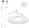 Smays 15m Extension Cable Compatible with WYZE Cam Pan v3, WYZE Cam v4, Blink Mini 2 Camera, Long Flat Micro USB Power Cable with USB-C Adapter