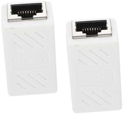FELTECHELECTR 2stücke Ethernet Kupplung Weiblich Weiblich Adapter Für Stabile Netzwerkverbindungen Installieren Und Kompatibel Mit Router Und Pc