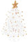 TOGEVAL Mini Alberi di Natale di Cristallo Albero di Natale Decorativo da Tavolo per Decorazioni per Feste