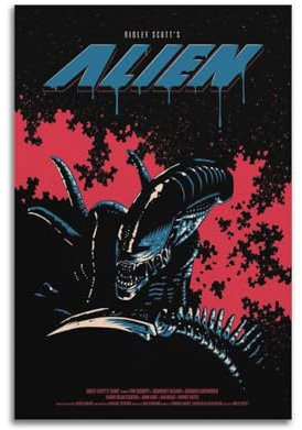 GBHEVEWV Alien-Film-Poster, 3 Poster, dekorative Malerei, Leinwand, Wandposter und Kunstdruck, moderne Familienschlafzimmer-Dekoration, Poster, 30 x 45 cm