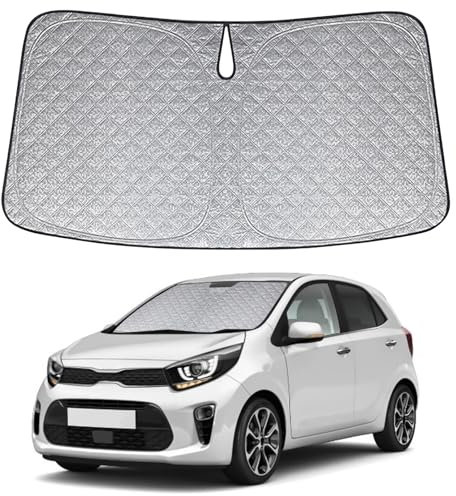 Parasol para Coche Delantero Reemplazo para Kia Picanto 2017-2024, Plegable Parasol para Parabrisas de Coche, Bloquea El 99% de Los Rayos UV y Mantiene Fresco El Vehículo