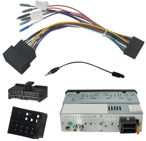 ChAusa 20 Pin ISO Harness Adapter PVC Material ISO Cable Connector Universal Accessory Wires for Car Radio Quick Installation