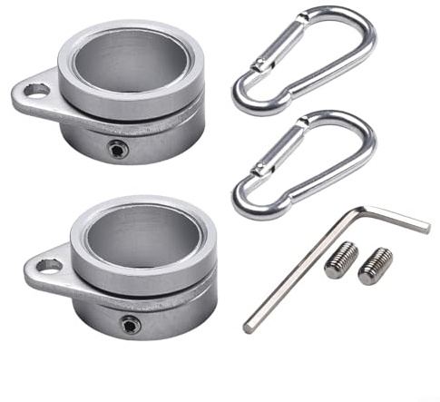 fahnenmastringe ringe aluminiumlegierung fahnenmast ringe 360° drehbarer fahnenmast fahnenmast ring flaggenmastring anti-wickel fahnenmast clips mit karabiner