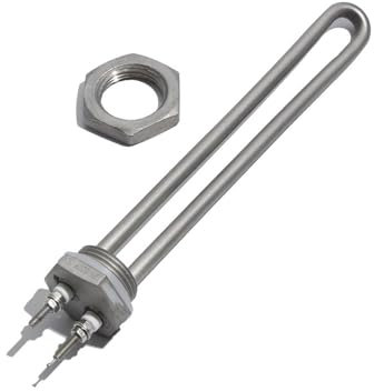 1 stück 1 zoll BSP Niederspannung DC 12 V/24 V/48 V Solar-wasser-tauchsieder Heizelement Mit Mutter 200mm Länge 300 W/600 W 304SUS(DC 48V,300W)