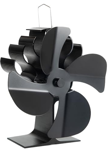 Ventola termica | Ventilatore per stufa a pellet per uso domestico | Ventilatore per, design silenzioso, circolazione 'aria calda a risparmio energetico, per a legna