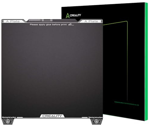 Creality K2 SE/K1 SE/K1C/K1 Plateau d'impression, plateforme en résine époxy 235 * 237 mm avec racleur de buse, plaque en acier à ressort, résistance à l'usure pour imprimante 3D Ender 3 V3 SE/KE