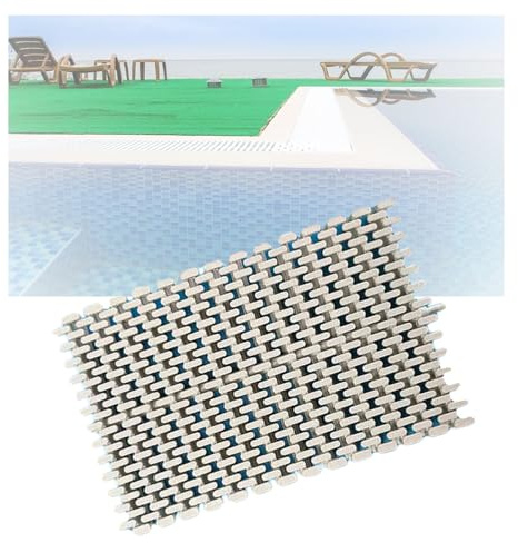 YYLMKMFC Grille de Drainage de débordement en plastique for Grille de Drainage de piscines, plusieurs largeurs disponibles, grille blanche Durable(30x100CM/1pieces)